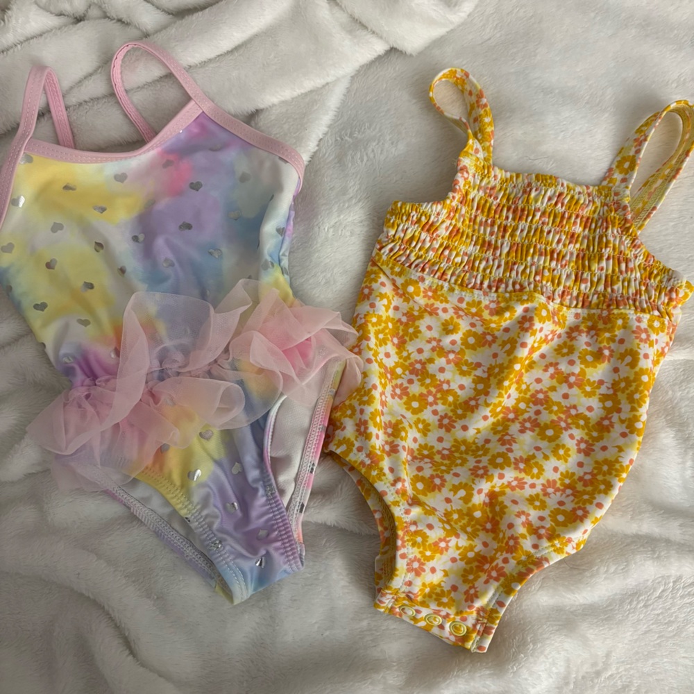 Colorful Kids' Swimsuit Set